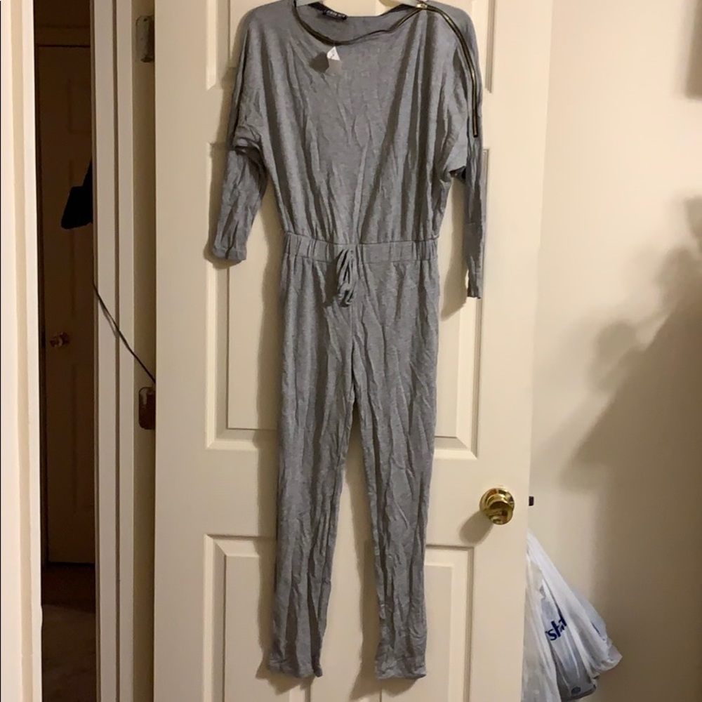 Heather gray jumpsuit